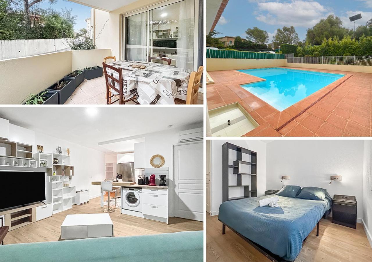 Balcon, Parking, Piscine Et Clim' A 2 Pas Du Port Santa Lucia Lejlighed Saint-Raphaël Eksteriør billede